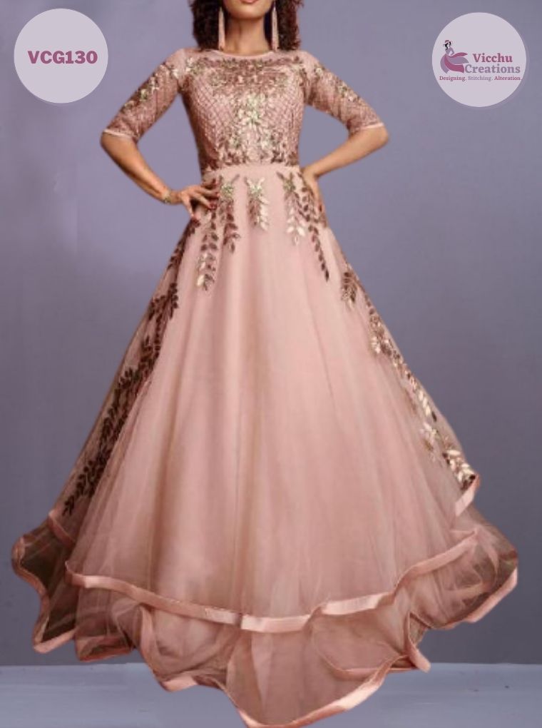 Pink She Flared/A-line Gown Price in India - Buy Pink She Flared/A-line Gown  online at Flipkart.com